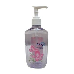 Ivory Skin Cleansing Liqui-Gel Empty Soap Bottle Vintage 1995 7.5oz Pink Floral